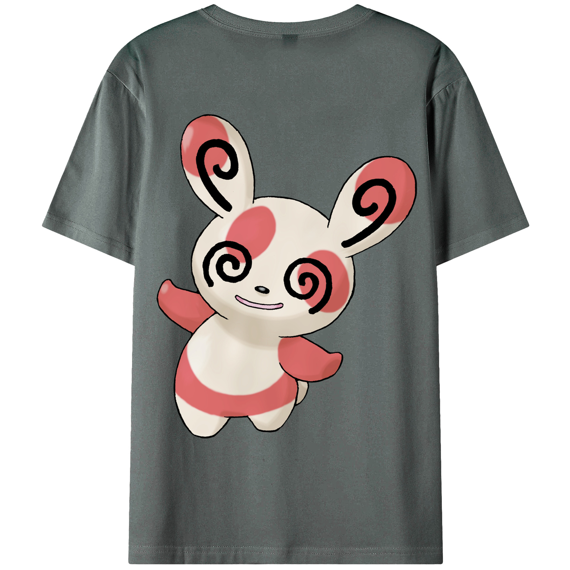 （画像用） ポケットモンスター Pokémon 綿100％ メンズ半袖Tシャツ（バックプリント） 通気性